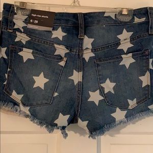 Mossimo denim shorts with star detail